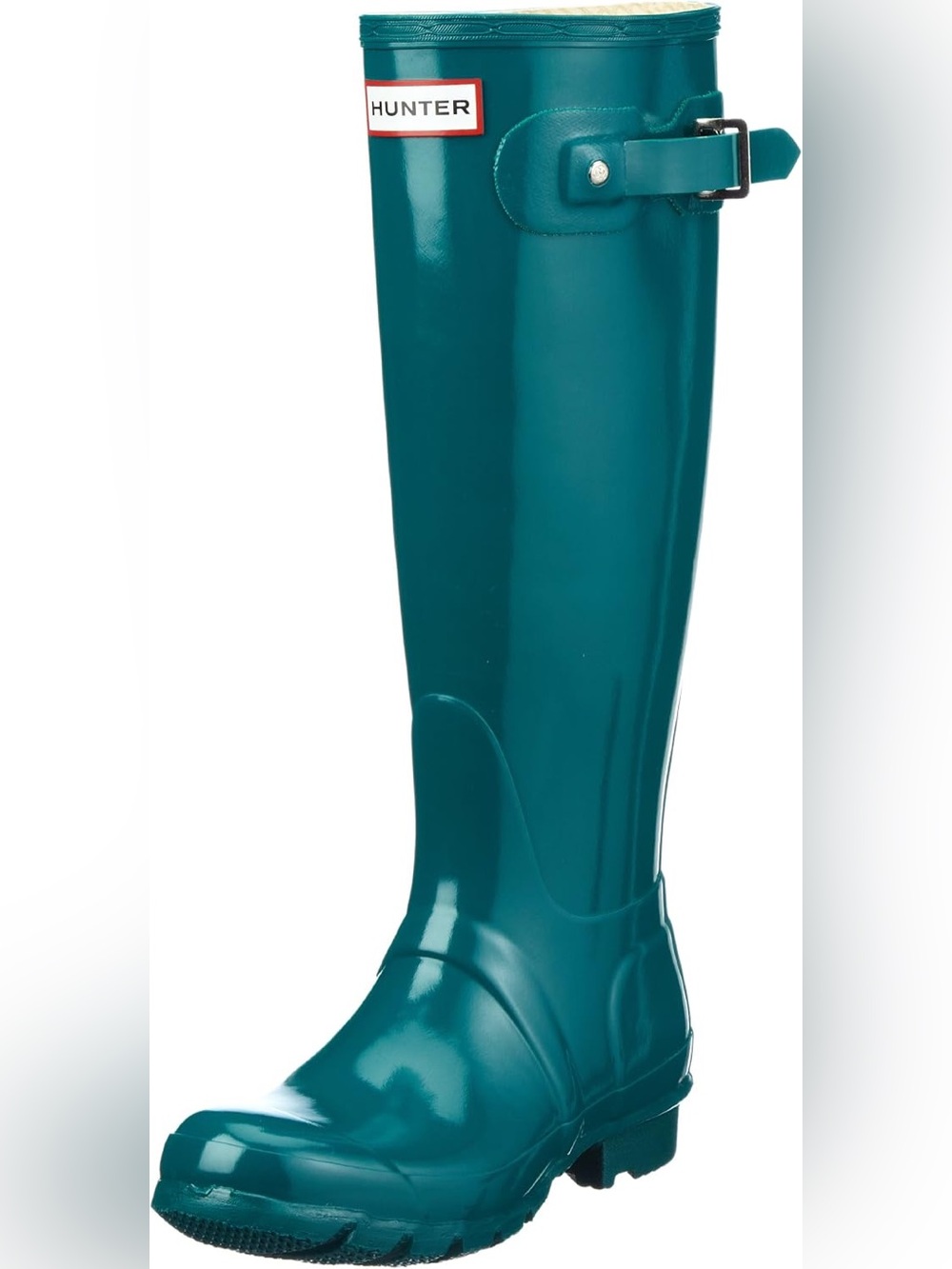 Women’s Hunter Original Tall Gloss Boots In Laguna Green Size 7